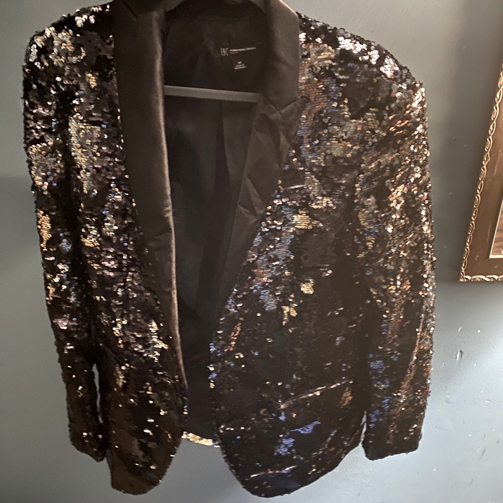 Fun inc jacket INC Allover-Sequin Blazer